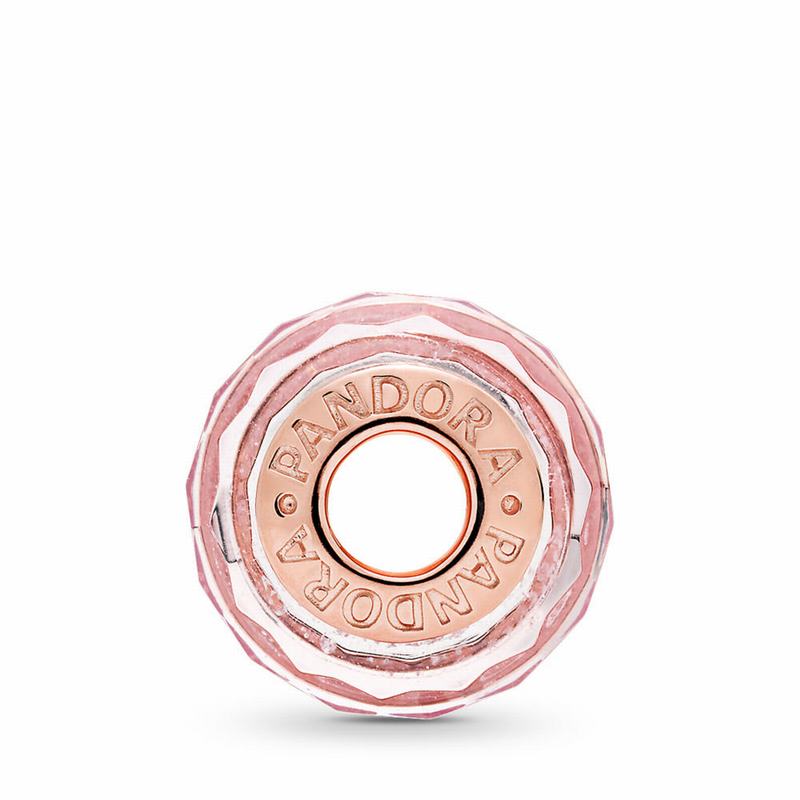 Pandora Rose™ Pink Shimmering Murano Glass Charm Ireland - Pandora Rose/Glass/Pink - 157903YCP